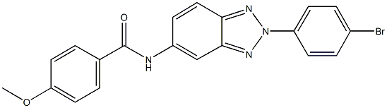 N-[2-(4-bromophenyl)-2H-1,2,3-benzotriazol-5-yl]-4-methoxybenzamide Struktur