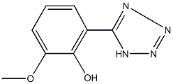 2-methoxy-6-(2H-tetraazol-5-yl)phenol Struktur