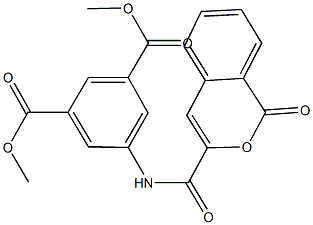 dimethyl 5-{[(1-oxo-1H-isochromen-3-yl)carbonyl]amino}isophthalate Struktur