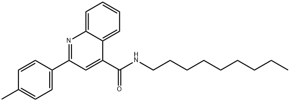 2-(4-methylphenyl)-N-nonyl-4-quinolinecarboxamide Struktur