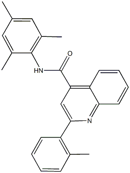 N-mesityl-2-(2-methylphenyl)-4-quinolinecarboxamide Struktur