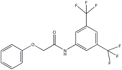 N-[3,5-bis(trifluoromethyl)phenyl]-2-phenoxyacetamide Struktur