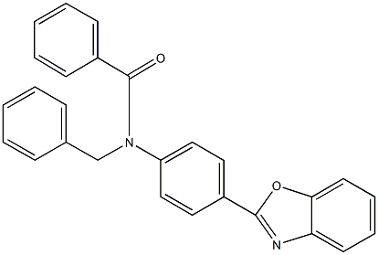 N-[4-(1,3-benzoxazol-2-yl)phenyl]-N-benzylbenzamide Struktur