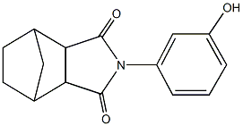 4-(3-hydroxyphenyl)-4-azatricyclo[5.2.1.0~2,6~]decane-3,5-dione Struktur