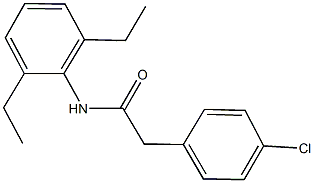 2-(4-chlorophenyl)-N-(2,6-diethylphenyl)acetamide Struktur