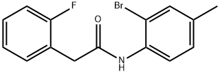 N-(2-bromo-4-methylphenyl)-2-(2-fluorophenyl)acetamide Struktur