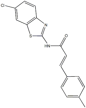 N-(6-chloro-1,3-benzothiazol-2-yl)-3-(4-methylphenyl)acrylamide Struktur