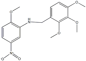 2-methoxy-5-nitro-N-(2,3,4-trimethoxybenzyl)aniline Struktur