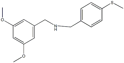 (3,5-dimethoxyphenyl)-N-[4-(methylsulfanyl)benzyl]methanamine Struktur