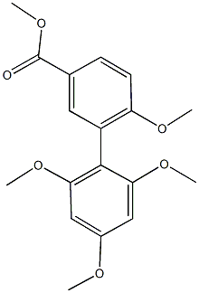 methyl 2',4',6,6'-tetramethoxy[1,1'-biphenyl]-3-carboxylate Struktur