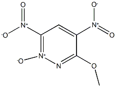 3-methoxy-4,6-dinitropyridazine 1-oxide Struktur