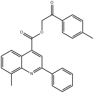 2-(4-methylphenyl)-2-oxoethyl 8-methyl-2-phenyl-4-quinolinecarboxylate Structure