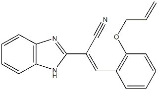 3-[2-(allyloxy)phenyl]-2-(1H-benzimidazol-2-yl)acrylonitrile Struktur