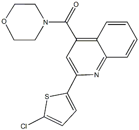 2-(5-chloro-2-thienyl)-4-(4-morpholinylcarbonyl)quinoline Struktur