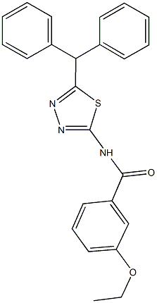 N-(5-benzhydryl-1,3,4-thiadiazol-2-yl)-3-ethoxybenzamide Struktur