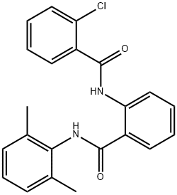 2-[(2-chlorobenzoyl)amino]-N-(2,6-dimethylphenyl)benzamide Struktur