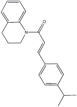 1-[3-(4-isopropylphenyl)acryloyl]-1,2,3,4-tetrahydroquinoline Struktur