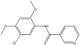 N-(5-chloro-2,4-dimethoxyphenyl)nicotinamide Struktur