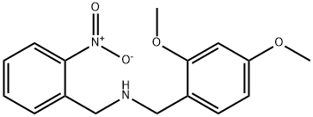 (2,4-dimethoxyphenyl)-N-(2-nitrobenzyl)methanamine Struktur