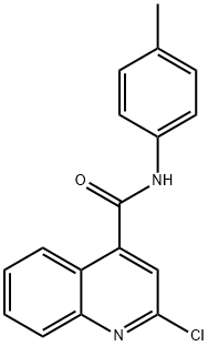 2-chloro-N-(4-methylphenyl)-4-quinolinecarboxamide Struktur