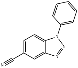 1-phenyl-1H-1,2,3-benzotriazole-5-carbonitrile Struktur