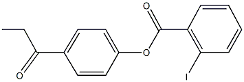 4-propionylphenyl 2-iodobenzoate Struktur