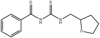 N-benzoyl-N'-(tetrahydro-2-furanylmethyl)thiourea Struktur