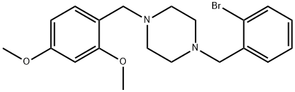 1-(2-bromobenzyl)-4-(2,4-dimethoxybenzyl)piperazine Struktur