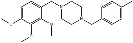 1-(4-methylbenzyl)-4-(2,3,4-trimethoxybenzyl)piperazine Struktur