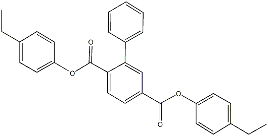 bis(4-ethylphenyl) [1,1'-biphenyl]-2,5-dicarboxylate Struktur