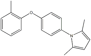 4-(2,5-dimethyl-1H-pyrrol-1-yl)phenyl 2-methylphenyl ether Struktur