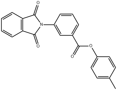 4-methylphenyl 3-(1,3-dioxo-1,3-dihydro-2H-isoindol-2-yl)benzoate Struktur