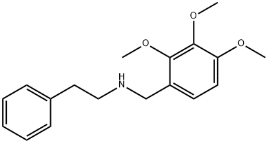 2-phenyl-N-(2,3,4-trimethoxybenzyl)ethanamine Struktur