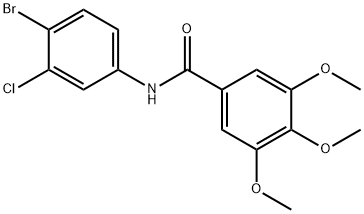 N-(4-bromo-3-chlorophenyl)-3,4,5-trimethoxybenzamide Struktur