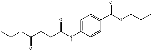 propyl 4-[(4-ethoxy-4-oxobutanoyl)amino]benzoate Struktur