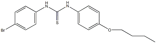 N-(4-bromophenyl)-N'-(4-butoxyphenyl)thiourea Struktur