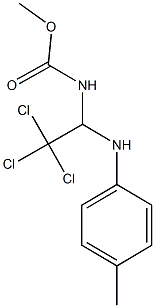 methyl 2,2,2-trichloro-1-(4-toluidino)ethylcarbamate Struktur