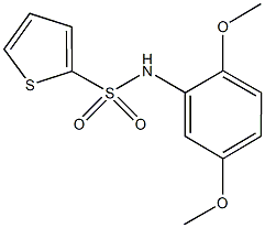 N-[2,5-bis(methyloxy)phenyl]thiophene-2-sulfonamide Struktur