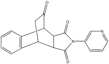 11-(3-pyridinyl)-11-azatetracyclo[6.5.2.0~2,7~.0~9,13~]pentadeca-2,4,6-triene-10,12,14-trione Struktur