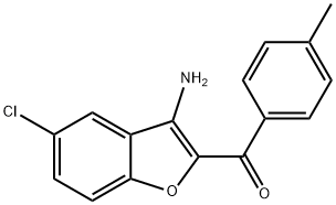 (3-amino-5-chloro-1-benzofuran-2-yl)(4-methylphenyl)methanone Struktur