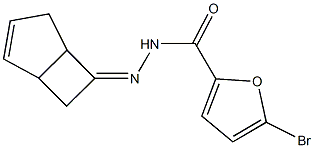 N'-bicyclo[3.2.0]hept-2-en-6-ylidene-5-bromo-2-furohydrazide Struktur