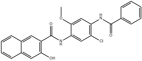 N-[4-(benzoylamino)-5-chloro-2-methoxyphenyl]-3-hydroxy-2-naphthamide Struktur