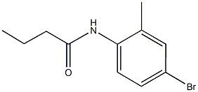 N-(4-bromo-2-methylphenyl)butanamide Struktur