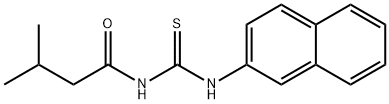 N-(3-methylbutanoyl)-N'-(2-naphthyl)thiourea Struktur