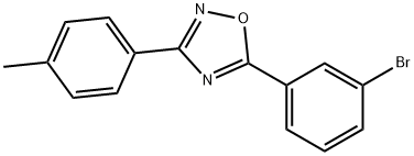 5-(3-bromophenyl)-3-(4-methylphenyl)-1,2,4-oxadiazole Struktur