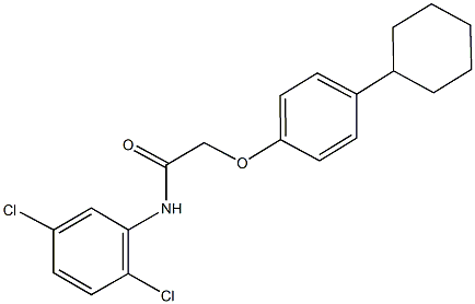 2-(4-cyclohexylphenoxy)-N-(2,5-dichlorophenyl)acetamide Struktur