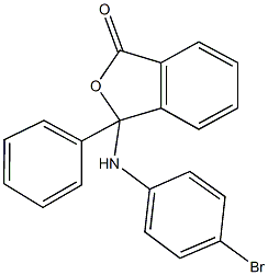 3-(4-bromoanilino)-3-phenyl-2-benzofuran-1(3H)-one Struktur