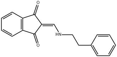 2-{[(2-phenylethyl)amino]methylene}-1H-indene-1,3(2H)-dione Struktur