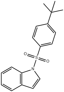 1-[(4-tert-butylphenyl)sulfonyl]-1H-indole Struktur