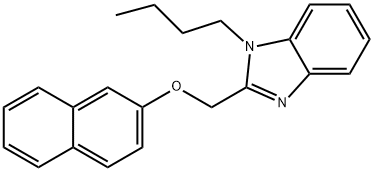 (1-butyl-1H-benzimidazol-2-yl)methyl 2-naphthyl ether Struktur